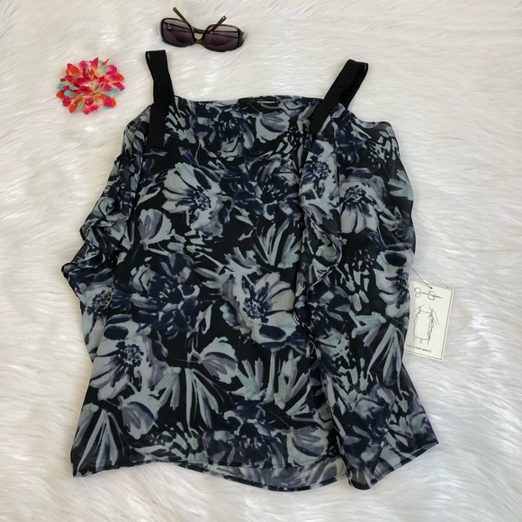 Floral Flutter Top by Jessica Simpson, Size L - Picture 3 of 8